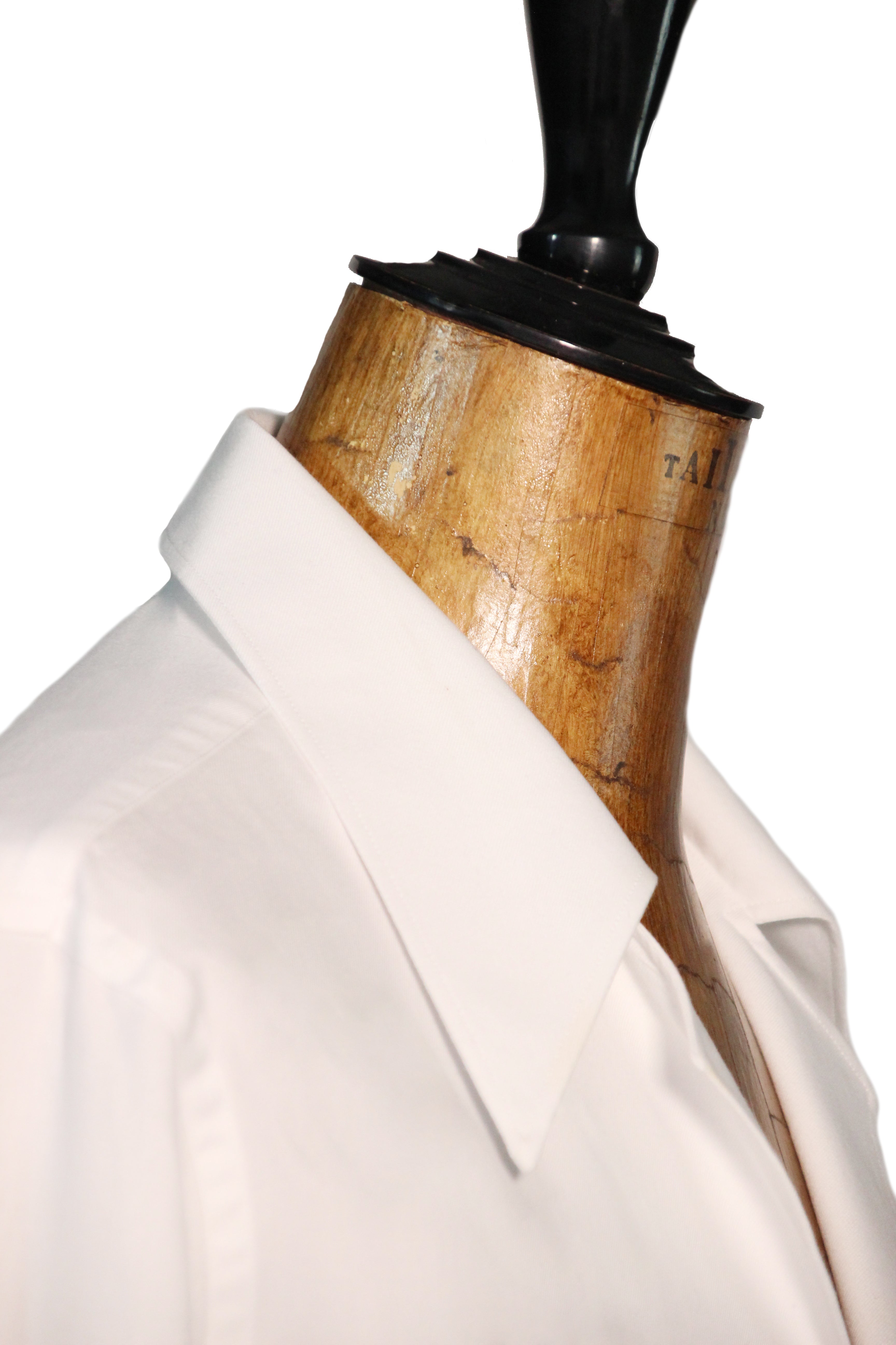 ACUTO White Flannel Shirt with Notched Collar